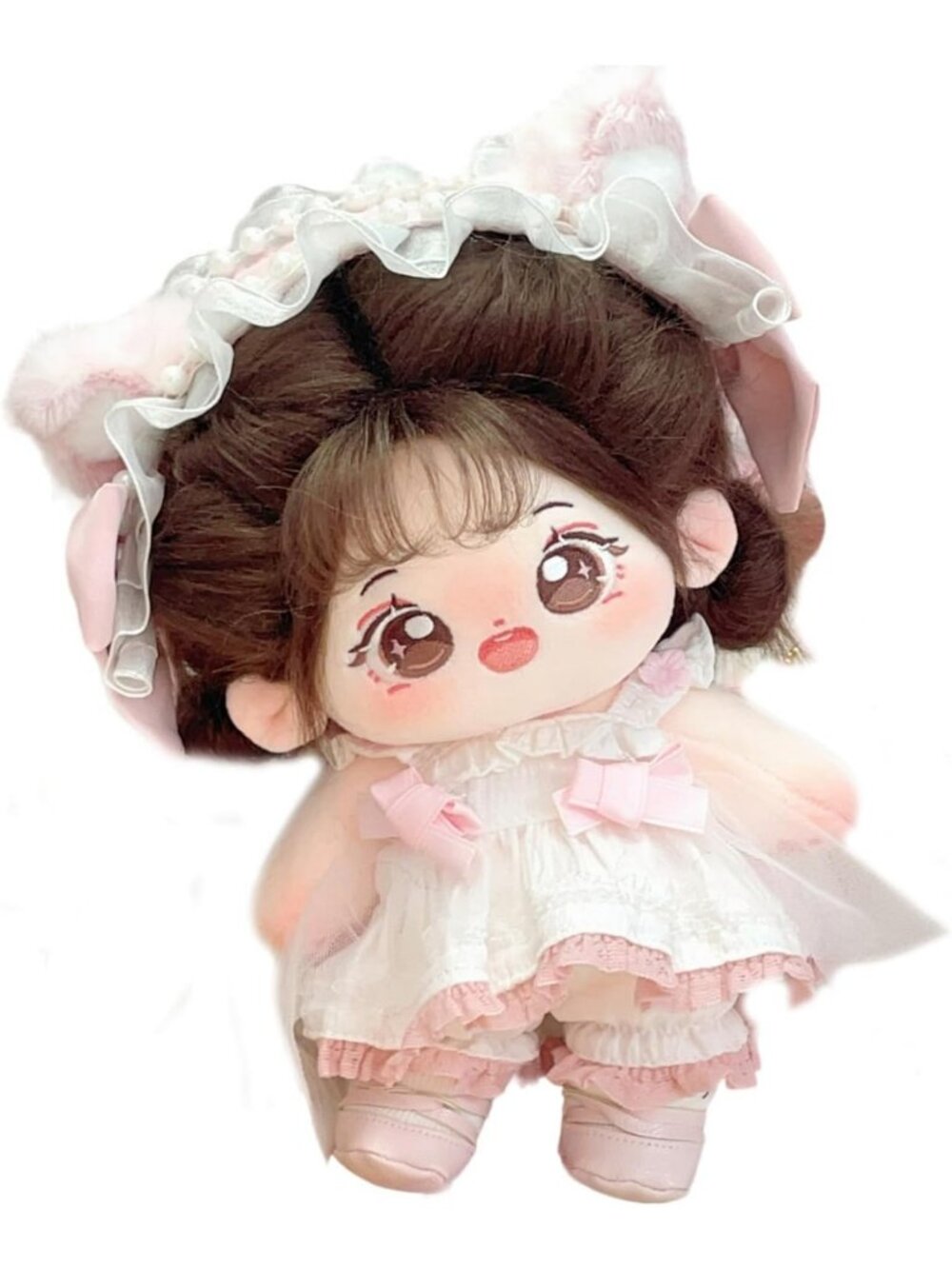 Soft Plush Doll - 20cm Cute Cotton Anime Kawaii Dress-Up Doll with Skeleton